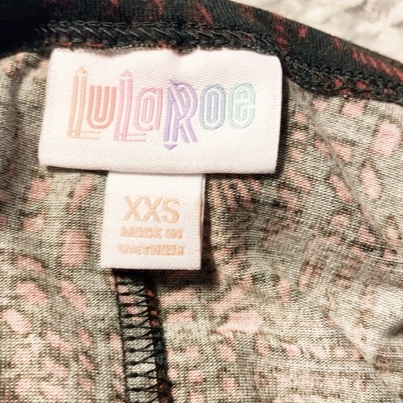 LulaRoe Carly Back and Red Abstract Print Swing Dress Size XXS - Picture 4 of 14